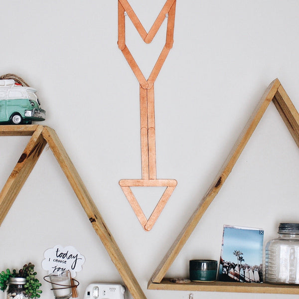 Popsicle Stick Arrow Decor