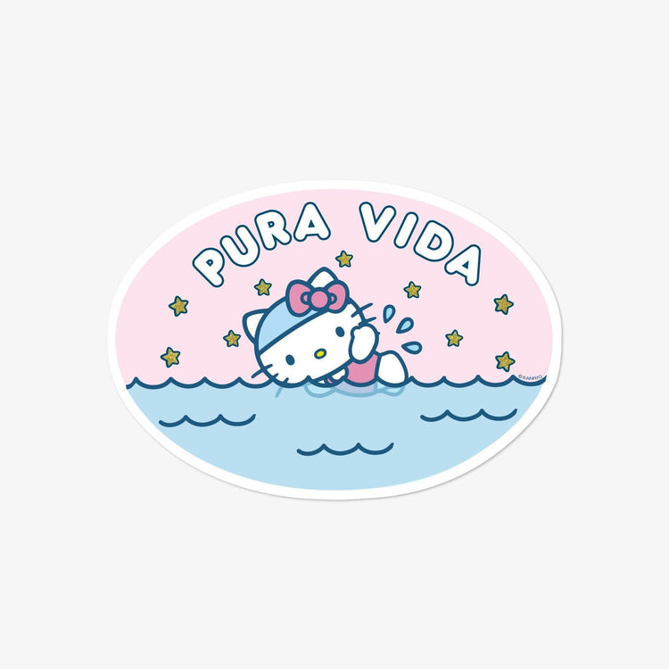 Hello Kitty Swimming Sticker