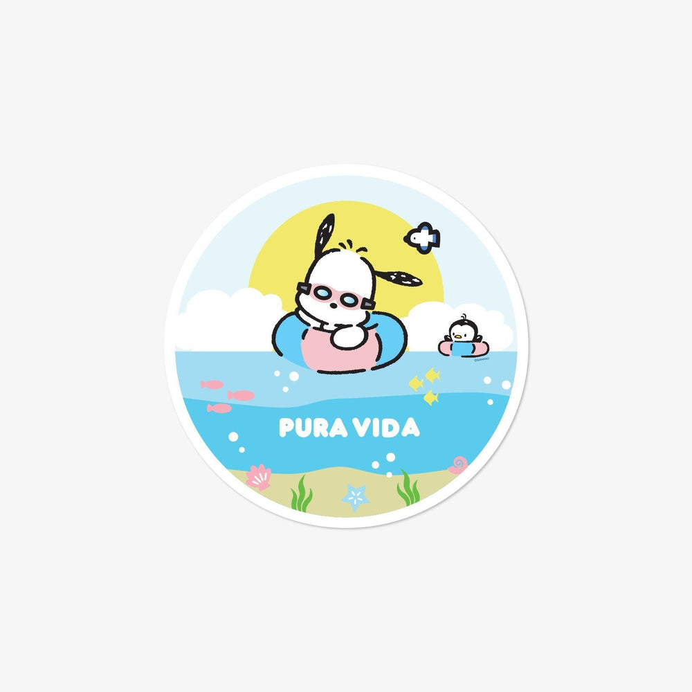 Pochacco Swimming Sticker 1