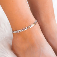 Chevron Chain Anklet Gallery Thumbnail