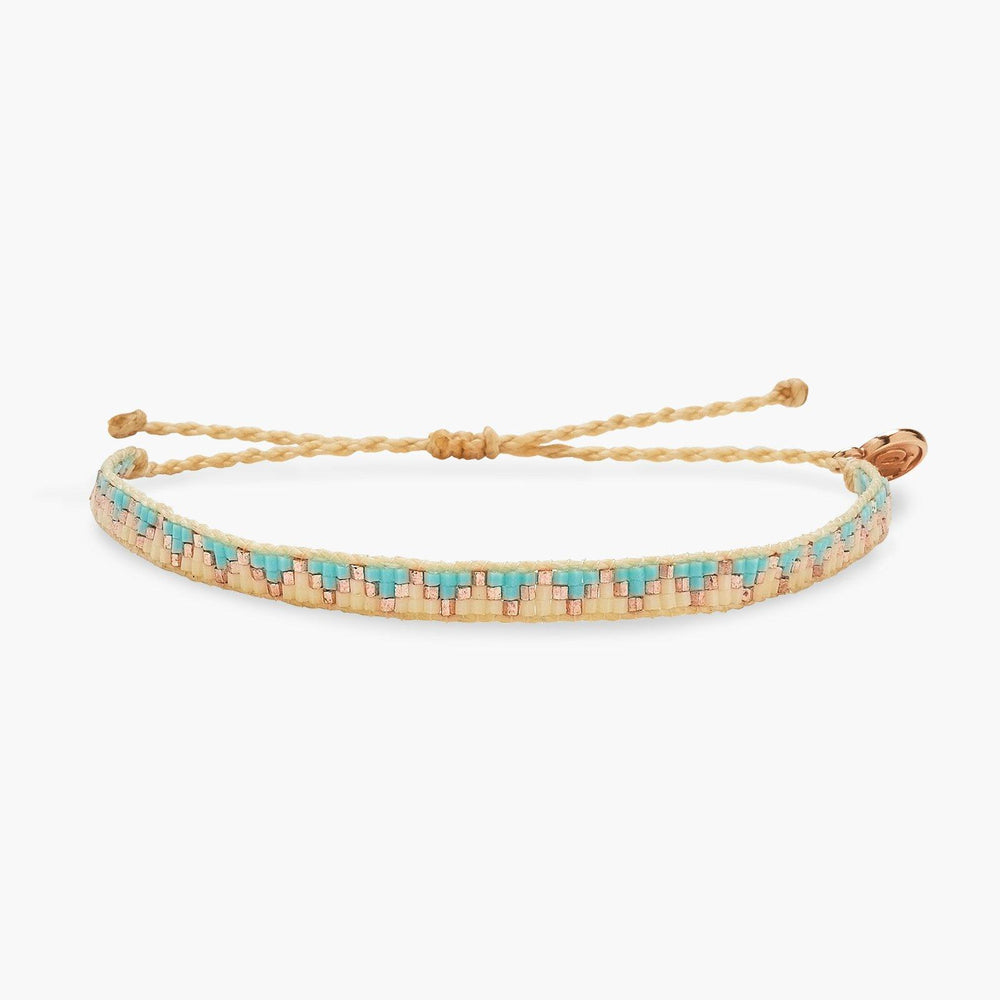 Sandy Blue Woven Seed Bead 1