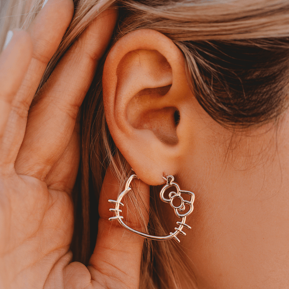 Hello Kitty Hoop Earrings 2