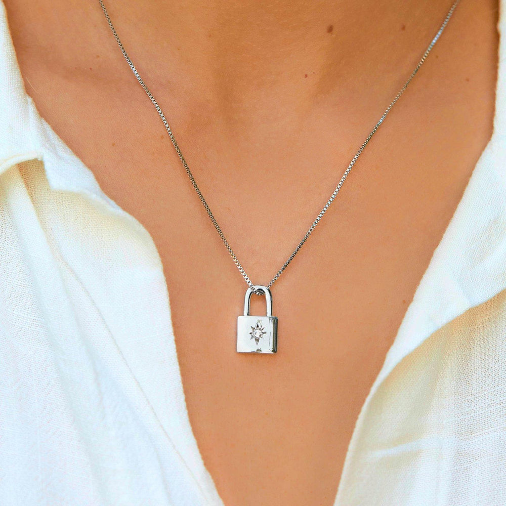 Lock Pendant Necklace 4