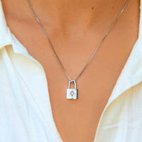 Lock Pendant Necklace Gallery Thumbnail