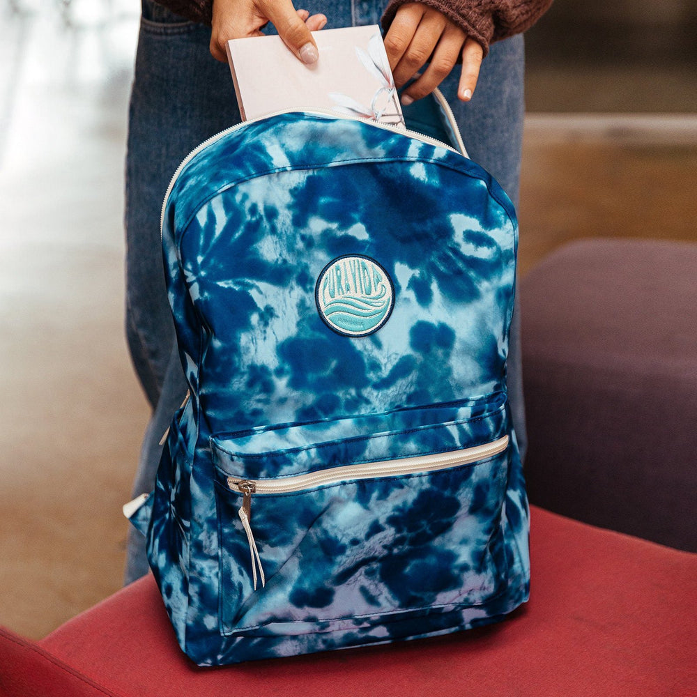 Blue Tie Dye Backpack 6