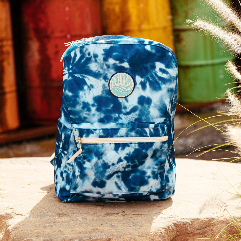 Blue Tie Dye Backpack 7