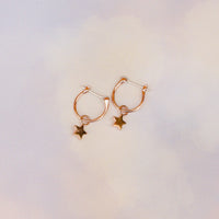 Star Hoop Earrings Gallery Thumbnail