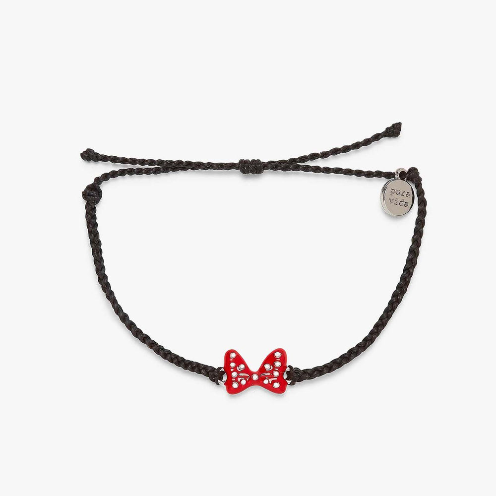 Disney Minnie Mouse Enamel Bow Charm Bracelet 1