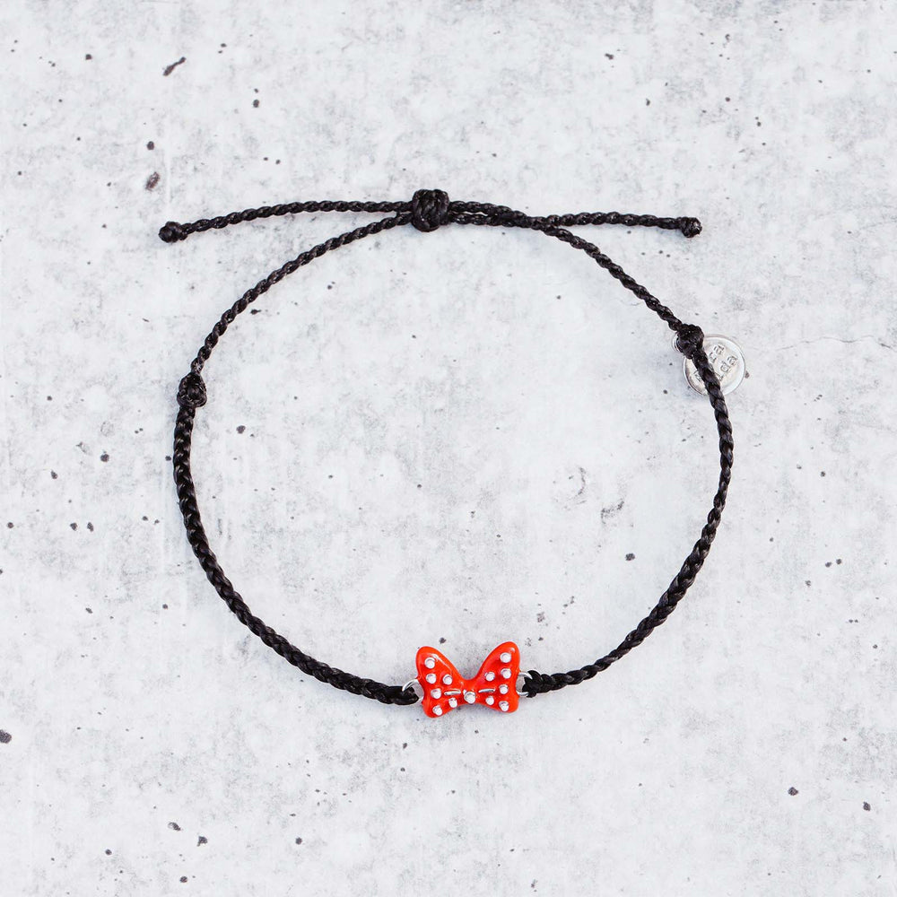 Disney Minnie Mouse Enamel Bow Charm Bracelet 4