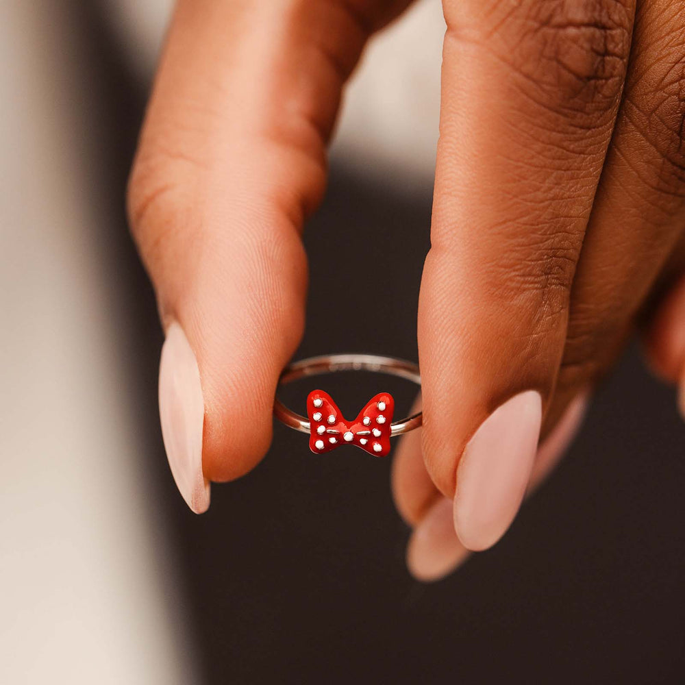 Disney Minnie Mouse Polka Dot Bow Ring 3