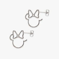 Disney Minnie Mouse Head Hoop Earrings Gallery Thumbnail