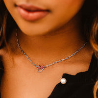 Disney Minnie Mouse Paperclip Chain Choker Gallery Thumbnail