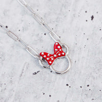 Disney Minnie Mouse Paperclip Chain Choker Gallery Thumbnail