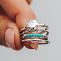 Shell Ring Stack Gallery Thumbnail