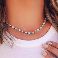 Daisy Seed Bead Choker Gallery Thumbnail