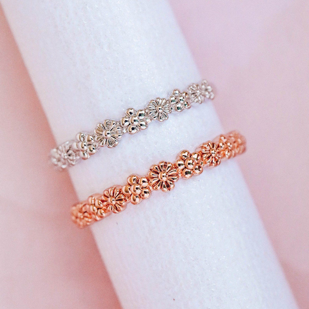 Floral Stacking Ring 8