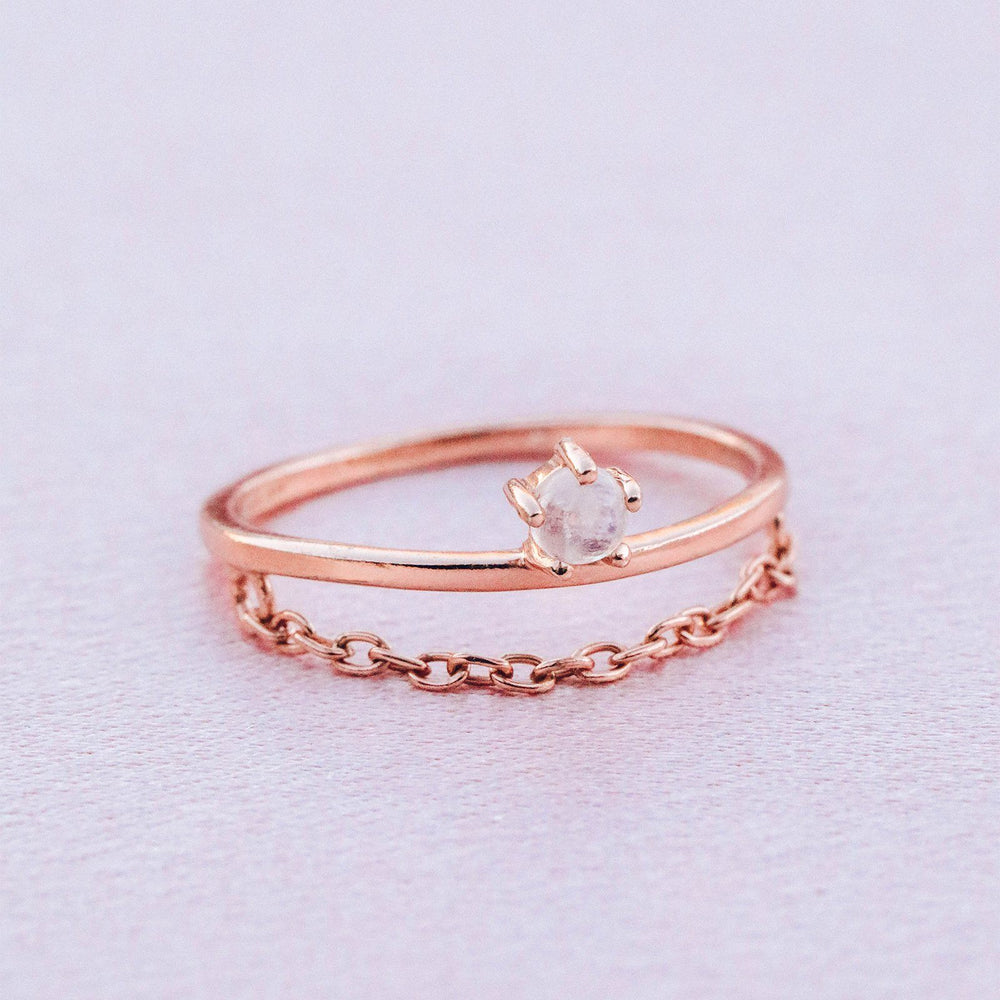 Stone Chain Ring 6