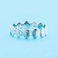 Clam Shell Band Ring Gallery Thumbnail