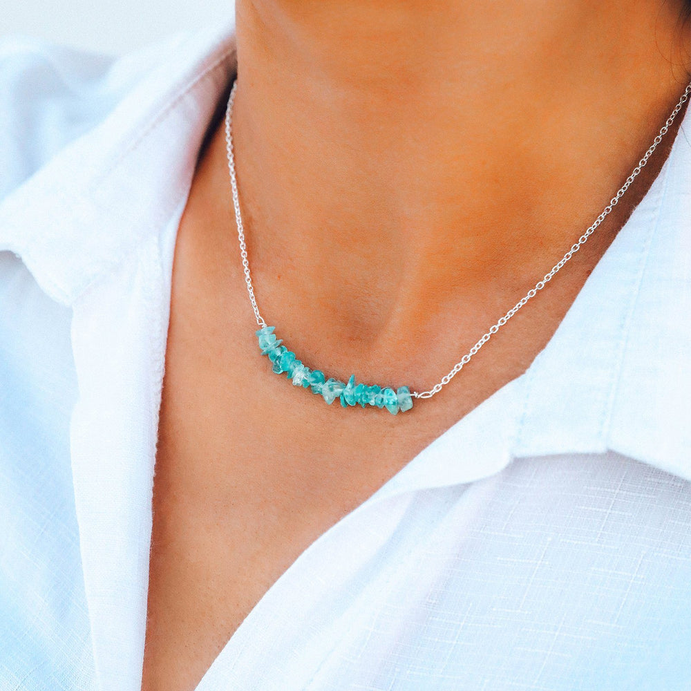 Aquamarine Chip Choker 4