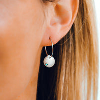 Real Shell Hoop Earrings Gallery Thumbnail