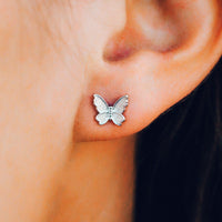 Butterfly In Flight Earrings Gallery Thumbnail