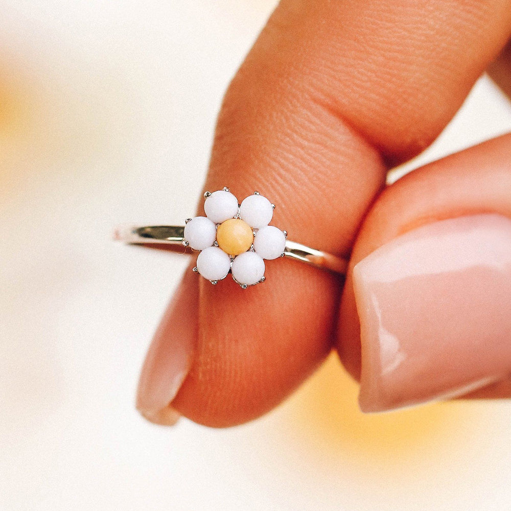 Gemstone Daisy Ring 3