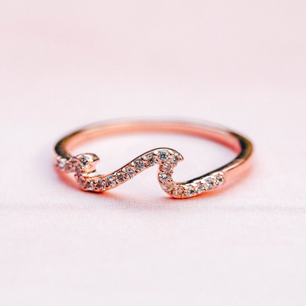 Pave Wave Ring 8