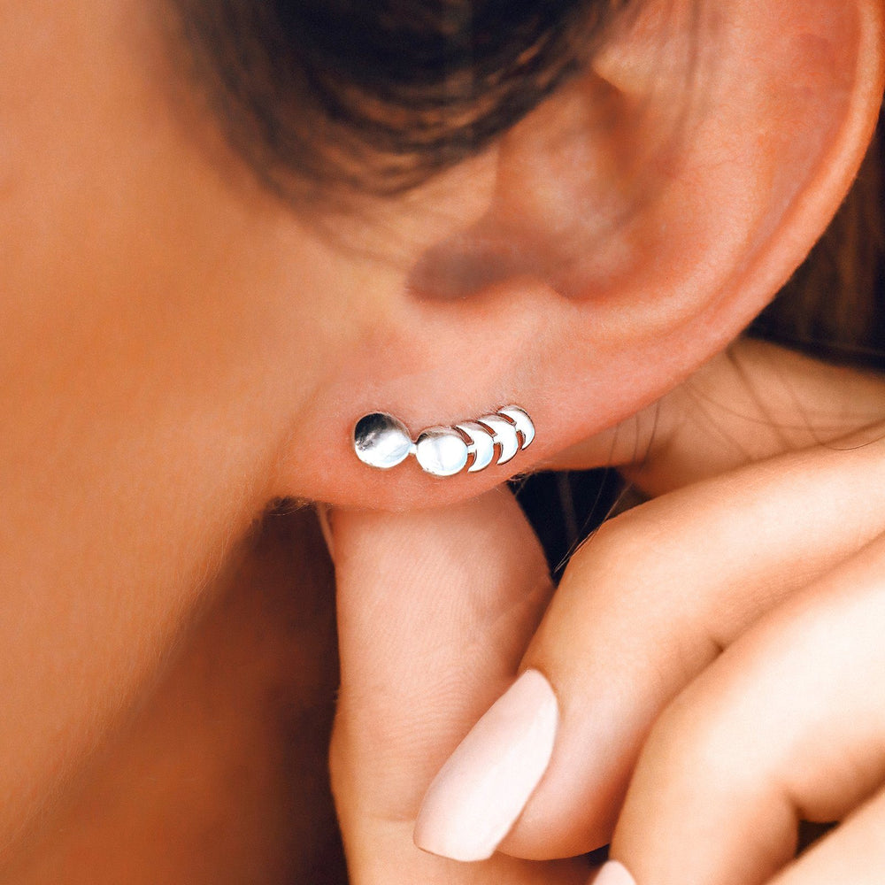 Moon Phases Ear Climber 3