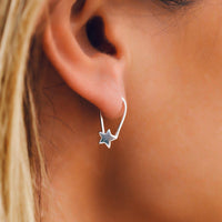 Star Safety Pin Earrings Gallery Thumbnail