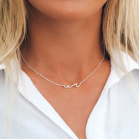 Pave Wave Necklace Gallery Thumbnail