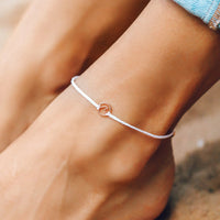 Mini Wave Charm Anklet Gallery Thumbnail