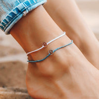 Mini Wave Charm Anklet Gallery Thumbnail