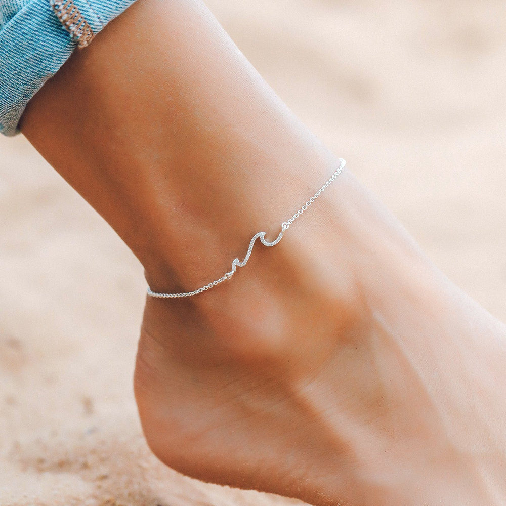 Pave Wave Anklet 5