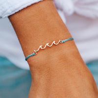 Rose Gold Delicate Wave Bracelet Gallery Thumbnail