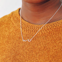 Pave Wave Necklace Gallery Thumbnail