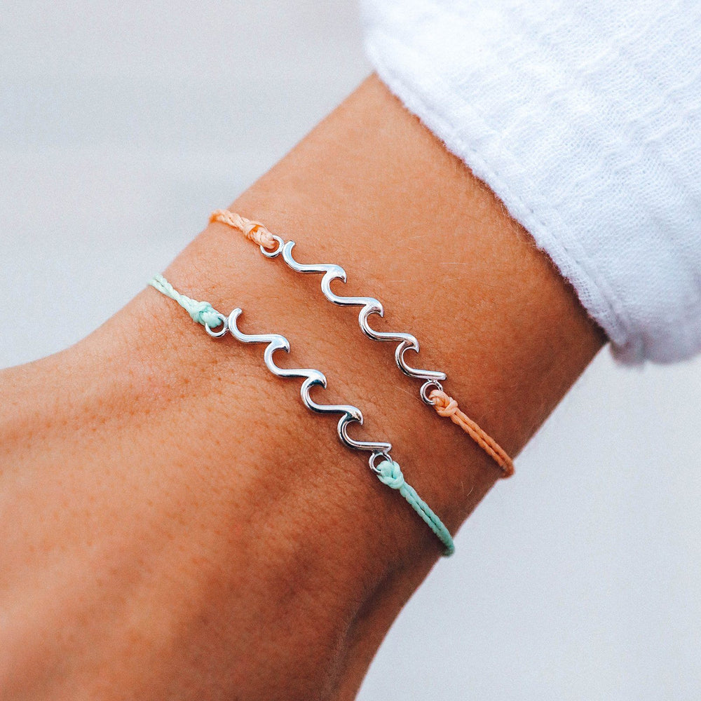 Silver Delicate Wave Bracelet 5