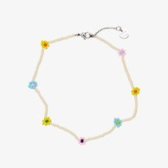 Beaded Flower Anklet