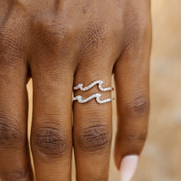 Pave Wave Ring Gallery Thumbnail