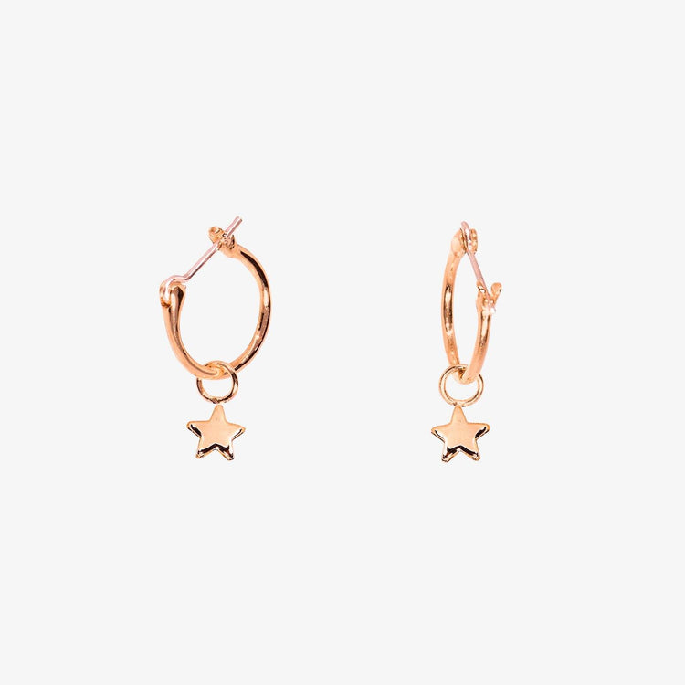 Star Hoop Earrings