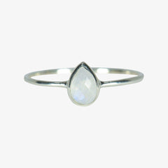 Teardrop Moonstone Ring