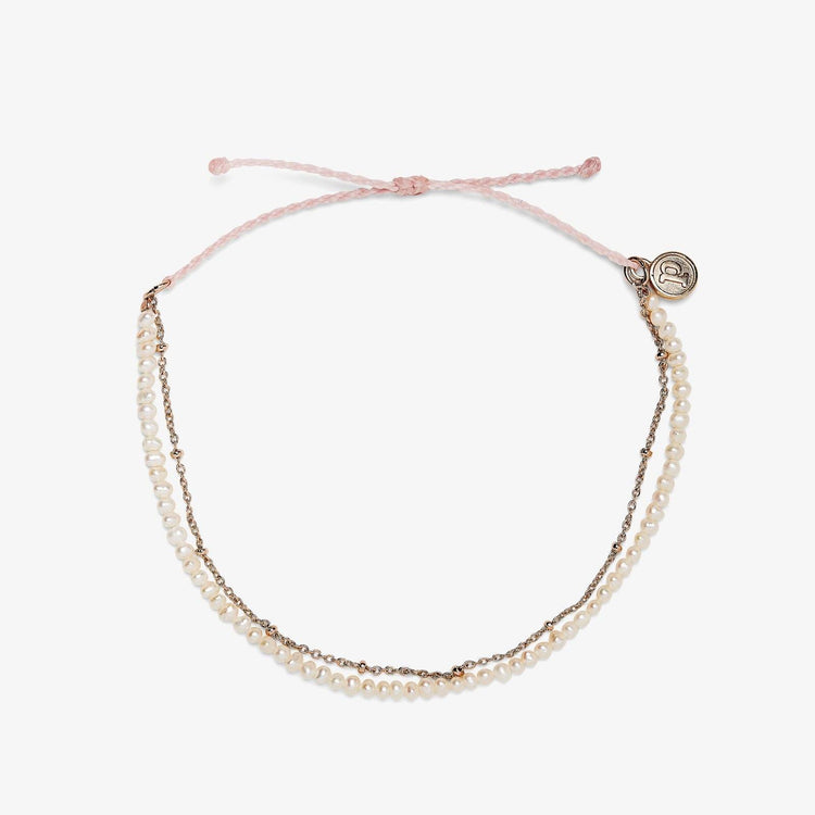 Bitty Pearl Chain Anklet