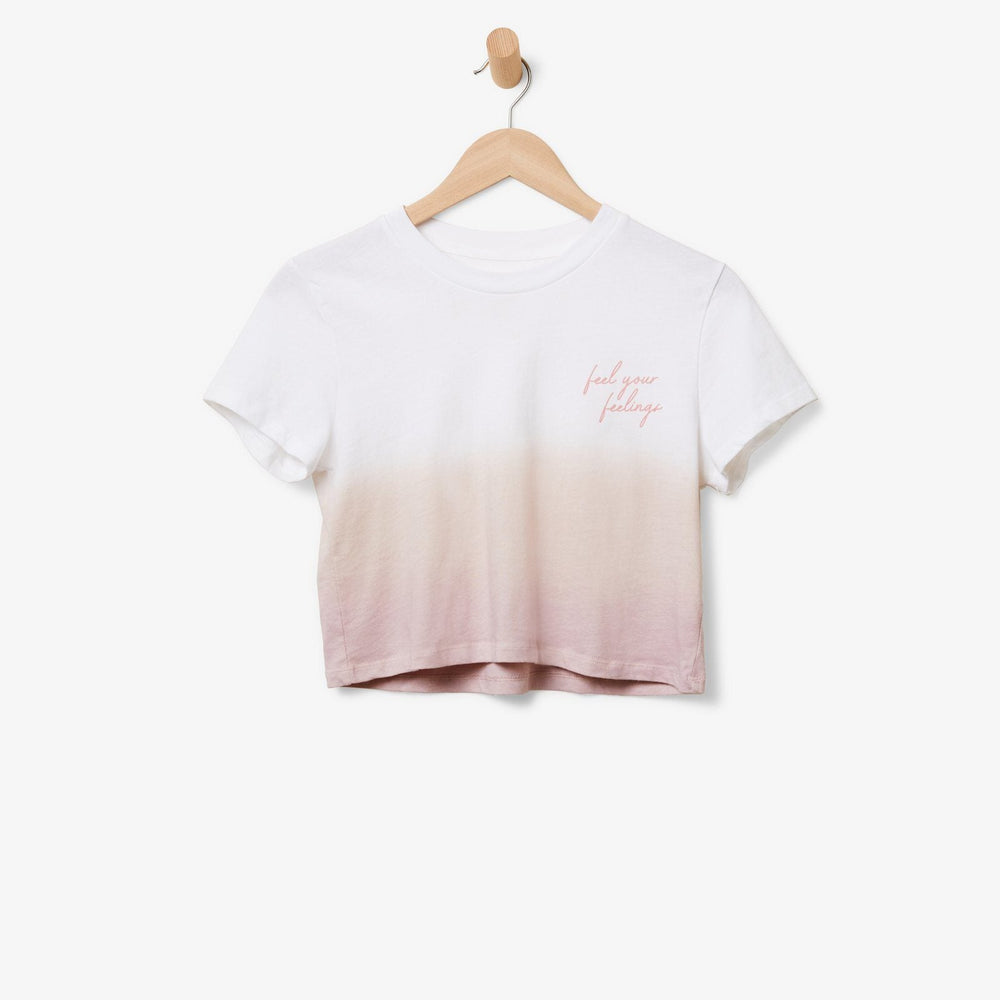 Feel Your Feelings Crop Tee 1