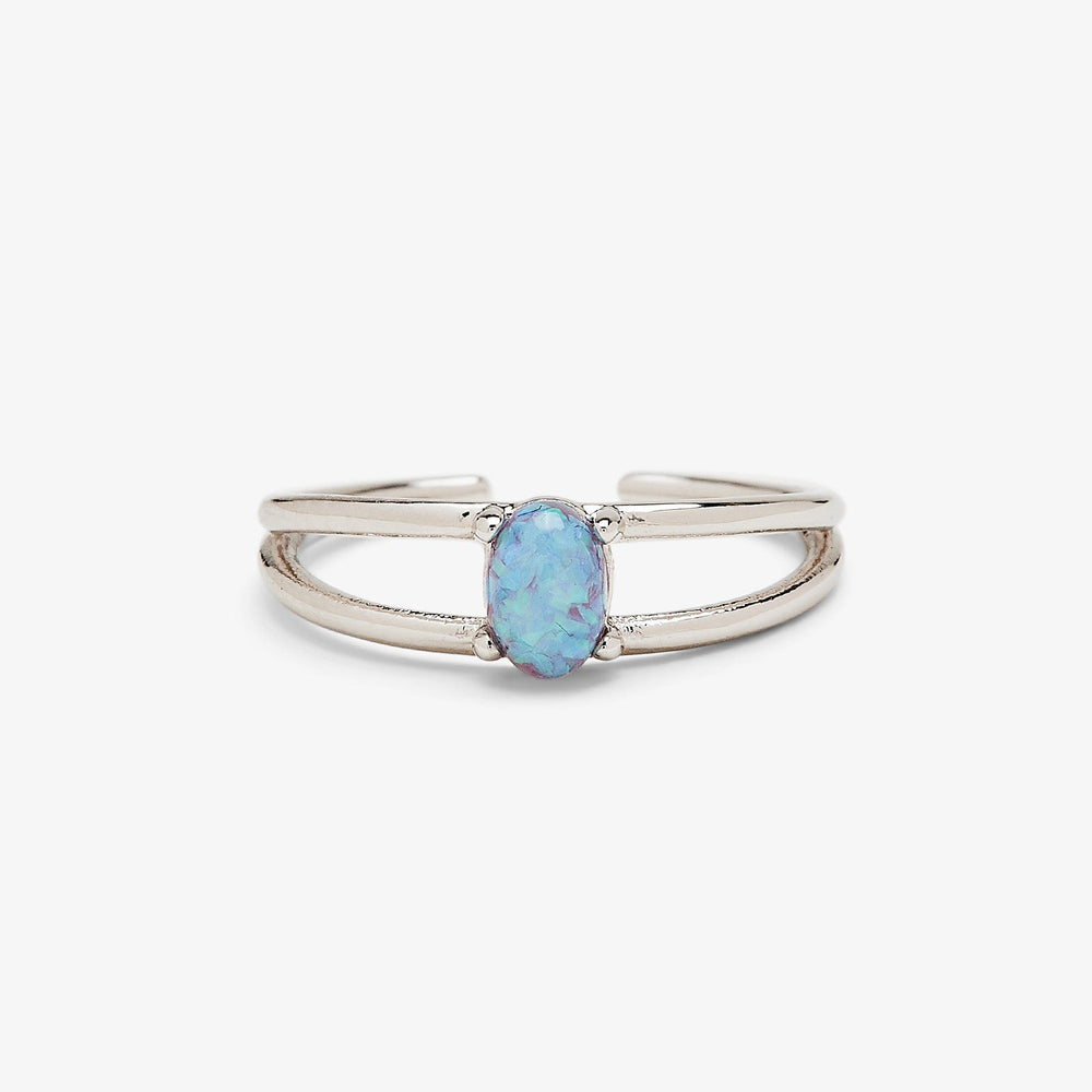 Floating Opal Toe Ring 1