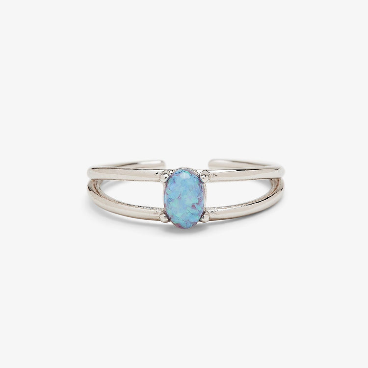 Floating Opal Toe Ring