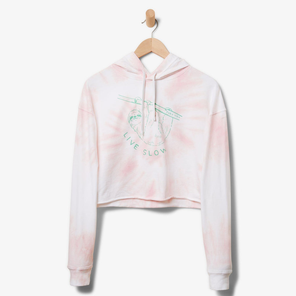 Live Slow Crop Hoodie 1