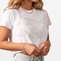 Live Slow Crop Tee Gallery Thumbnail