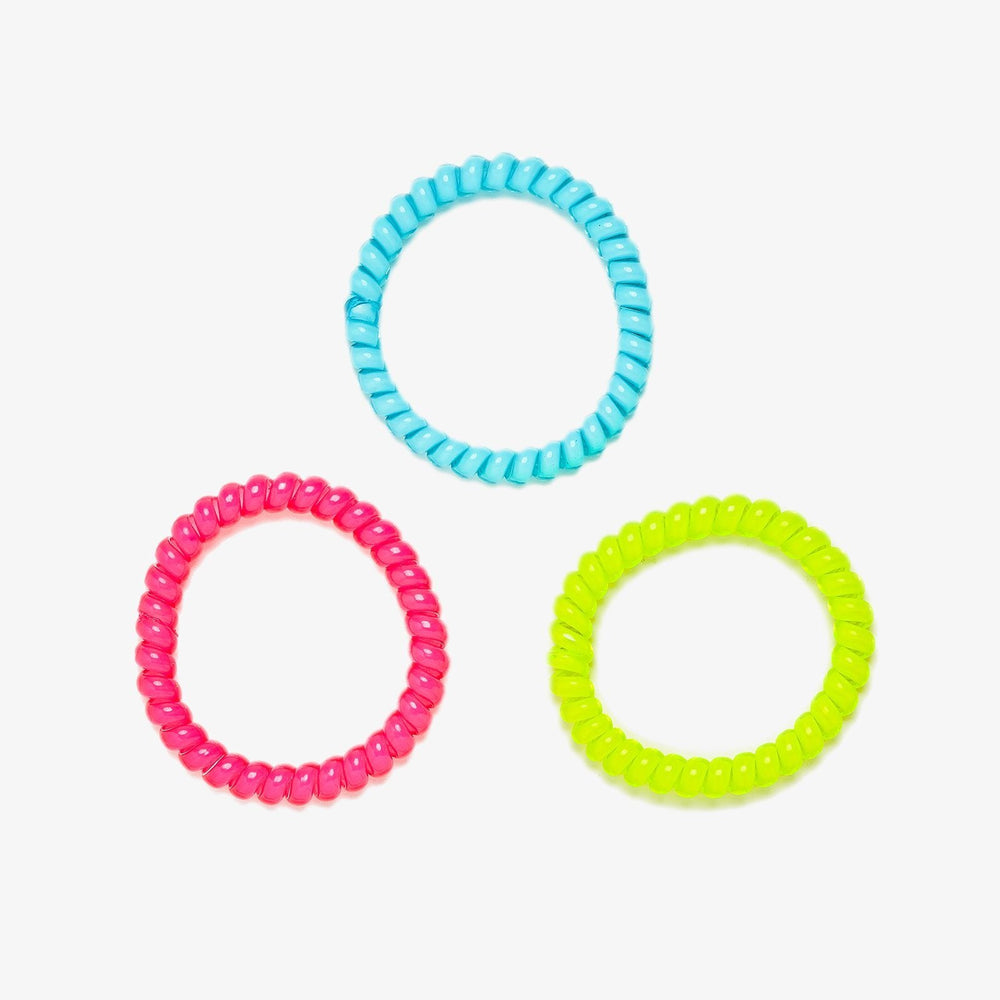 Neon Coil Scrunchies (Set of 3) 1