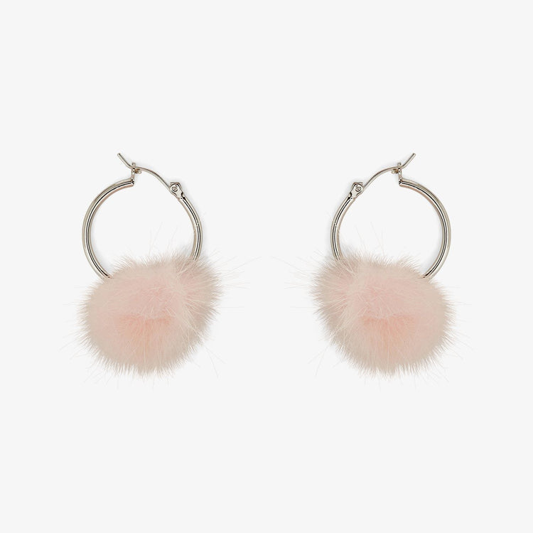 Puff Hoop Earrings