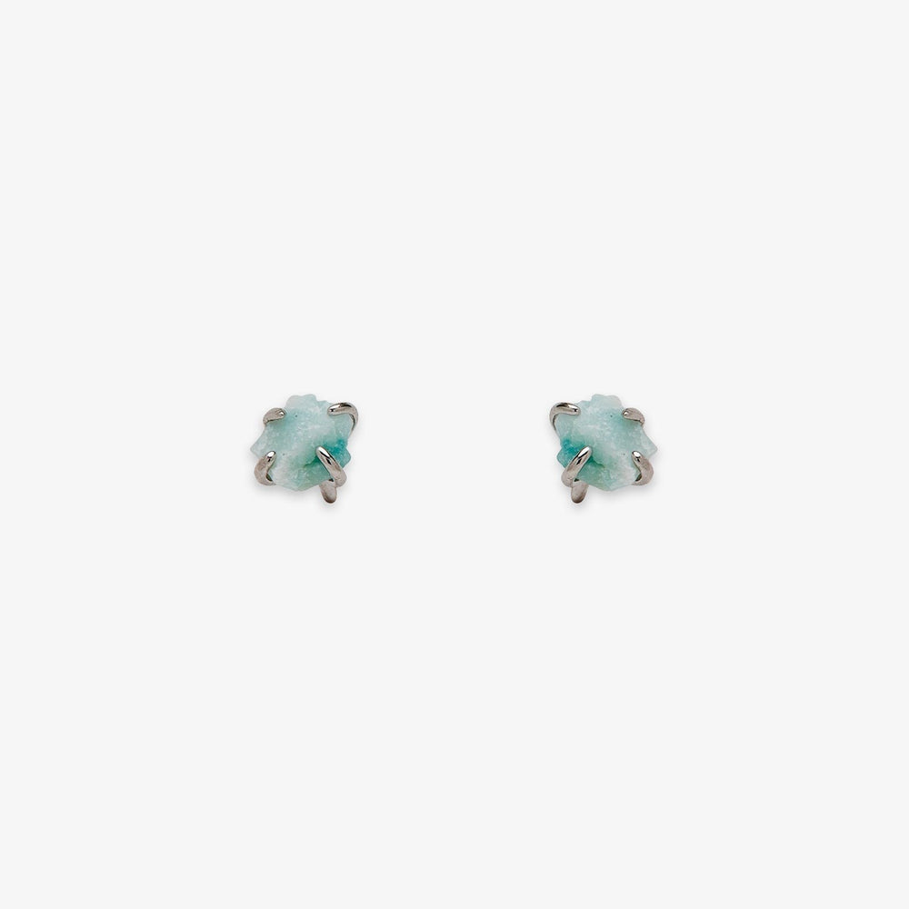 Raw Gemstone Stud Earrings 4