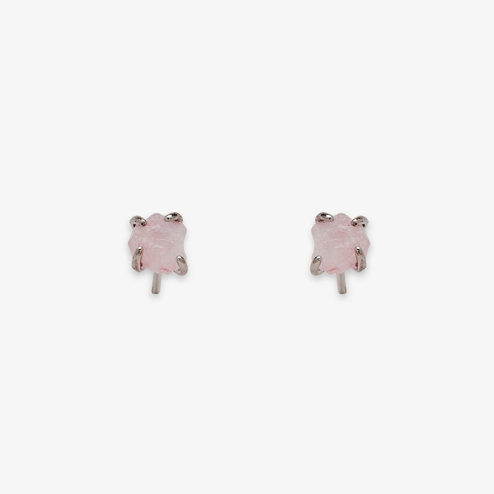 Raw Gemstone Stud Earrings 1